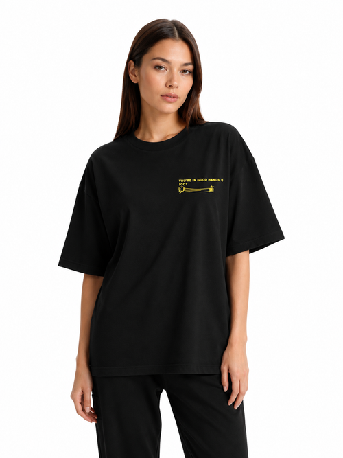 T-shirt Classic Black Oversized.