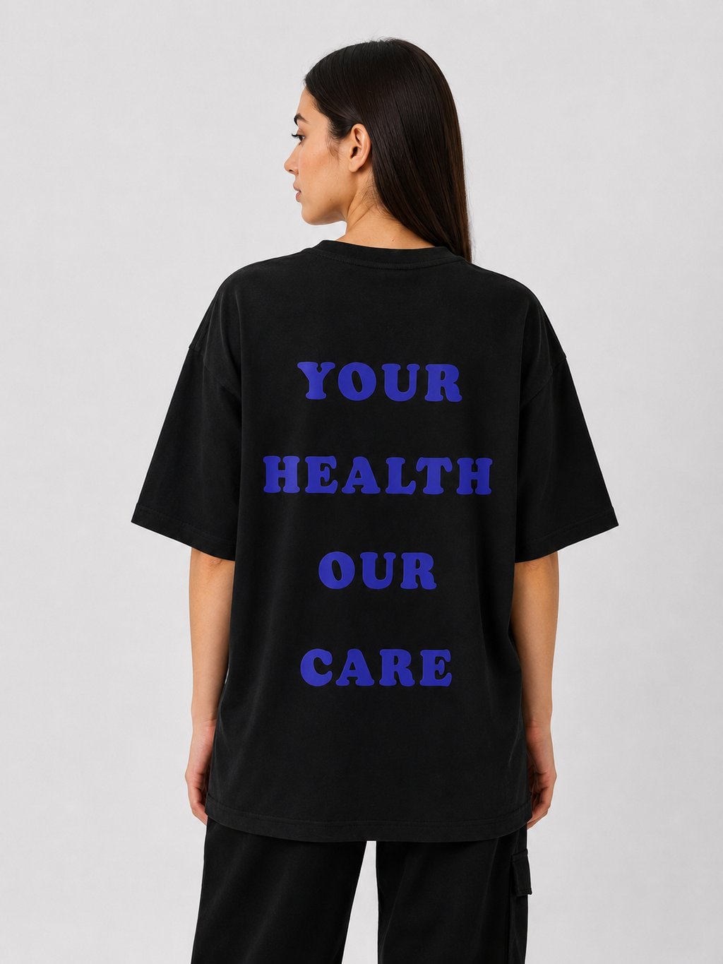 T-shirt Classic Black Oversized.