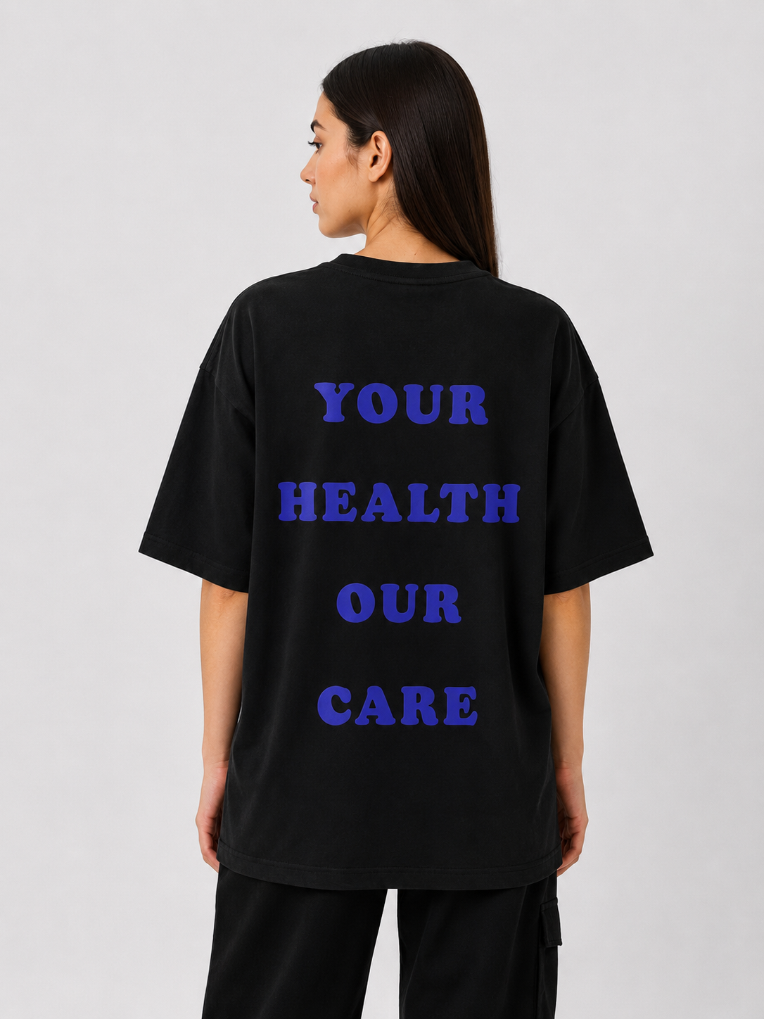 T-shirt Classic Black Oversized.