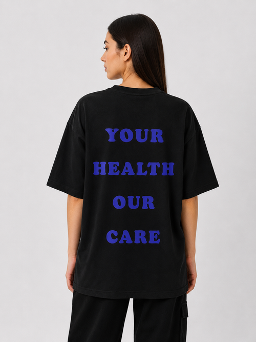 T-shirt Classic Black Oversized.