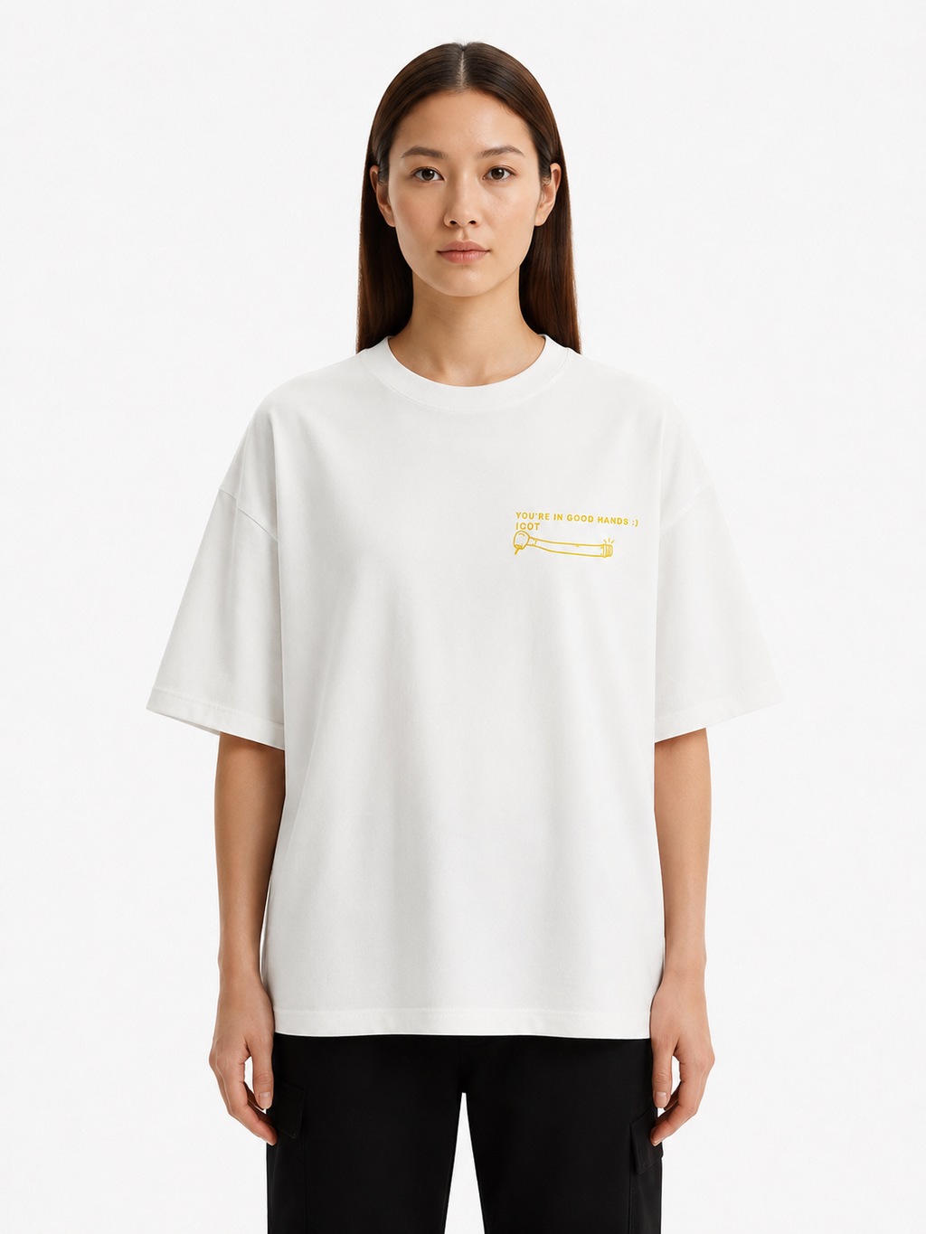 T-shirt Classic White Oversized.