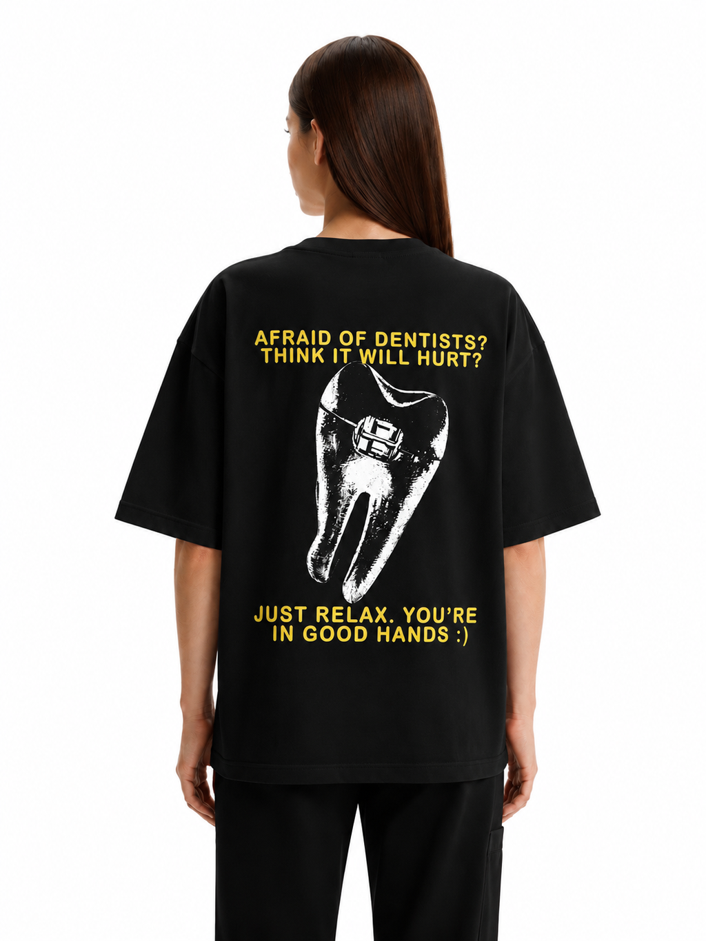 T-shirt Classic Black Oversized.