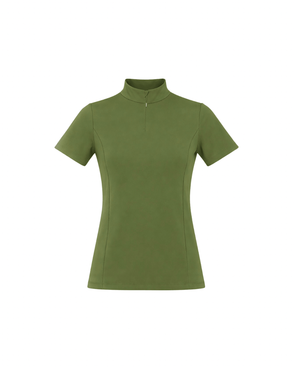 Green nurse uniform scrub top for women F2 medical scrubs healthcare workwear front view
