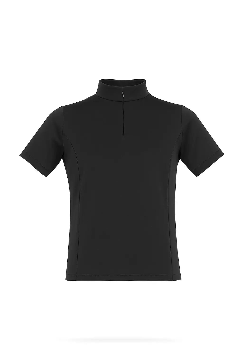 Haut scrub noir femme uniforme médical infirmière F4 tenue travail santé Maroc