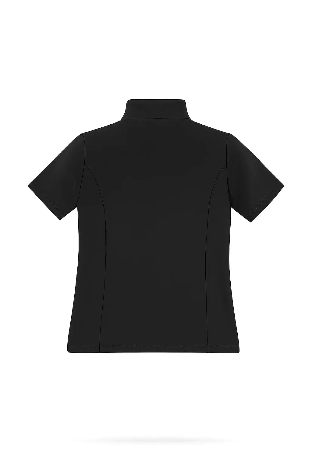 Haut uniforme infirmière noir arrière femme F4 scrubs médical confortable Maroc