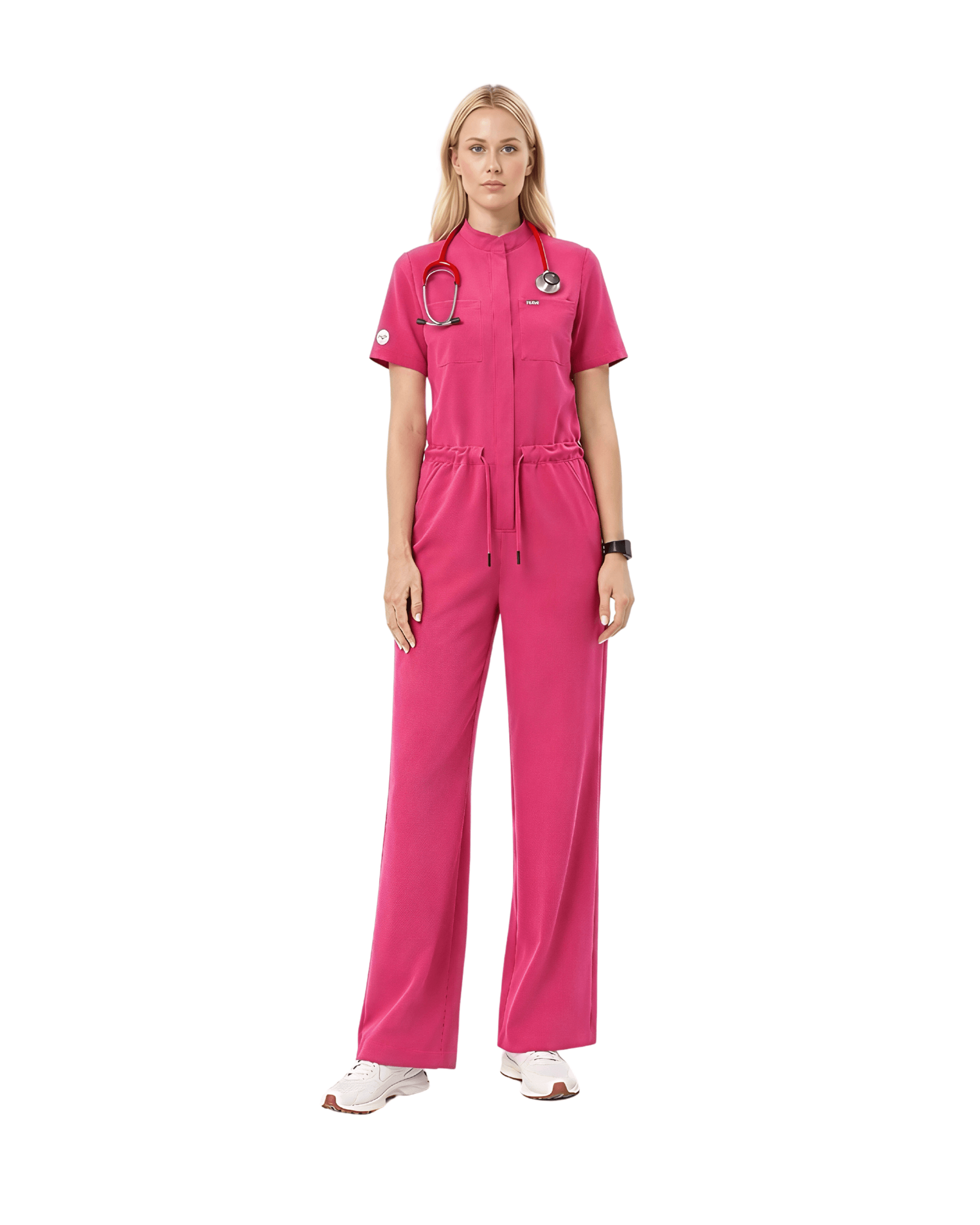 UltraSOFT scrub jumpsuit nurse uniform front view medical healthcare workwear