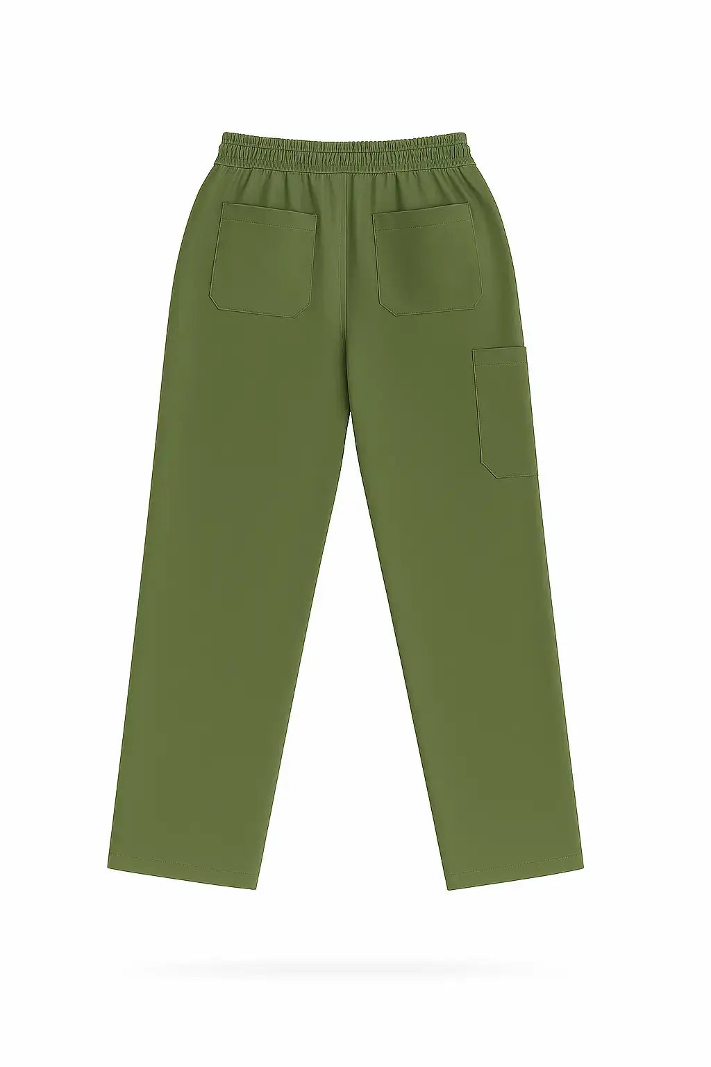 UltraSOFT green scrub pants back view flexible medical uniform