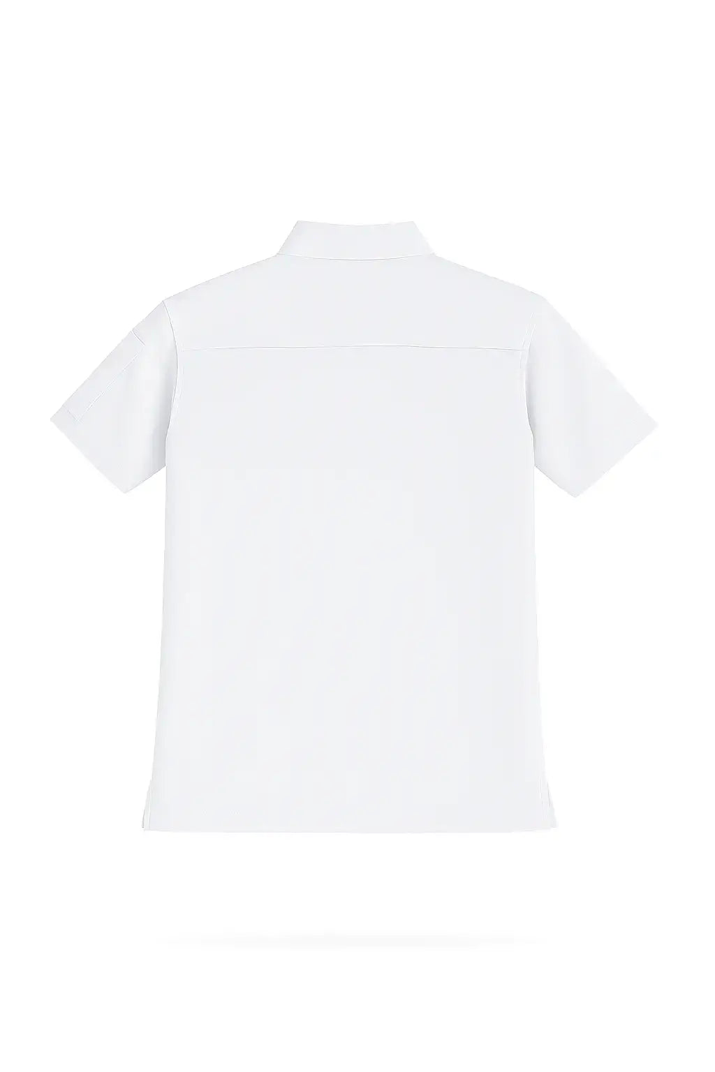 UltraSOFT white scrub top M4 back view breathable healthcare uniform