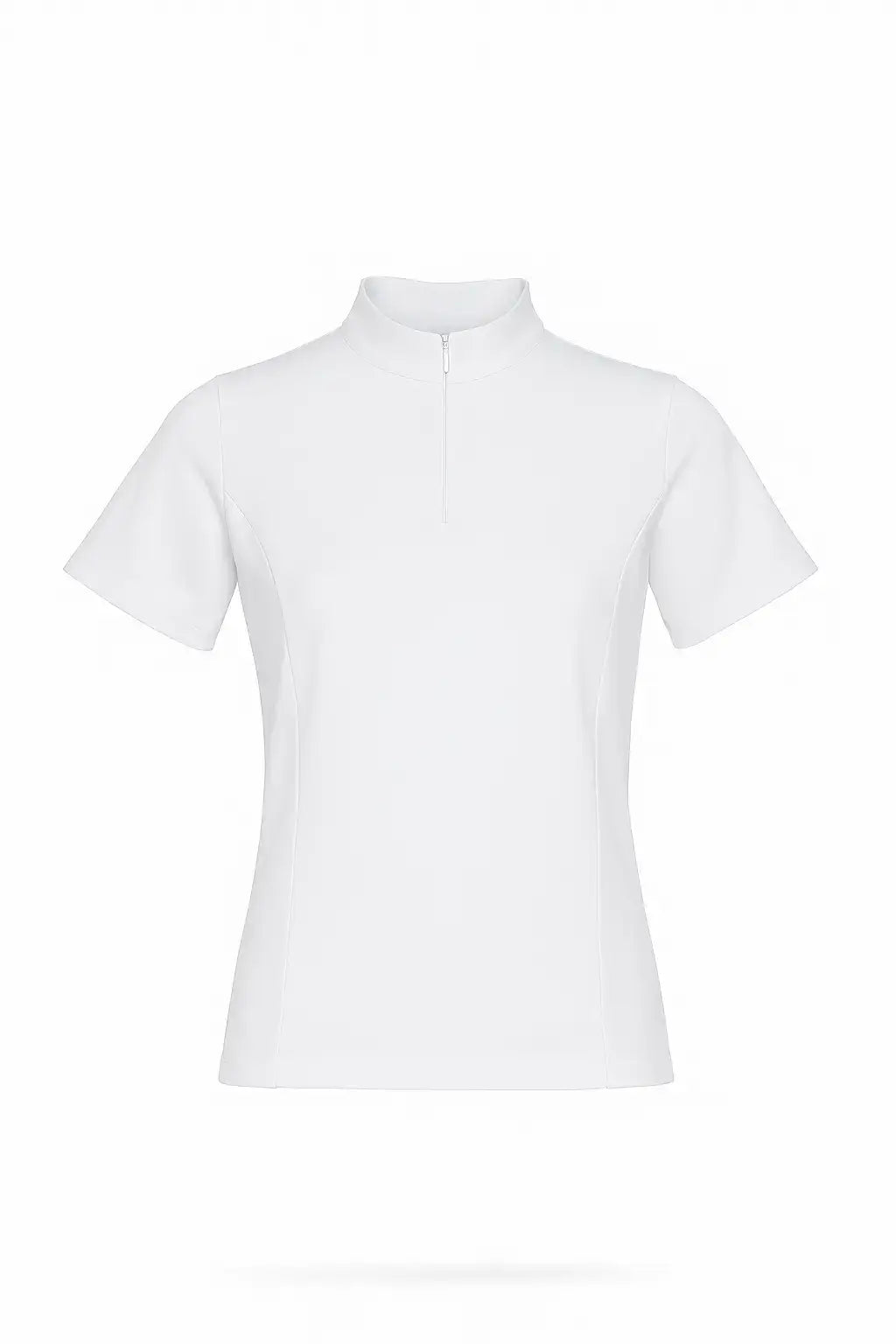 White nurse uniform scrub top for women F3 medical scrubs healthcare workwear front view